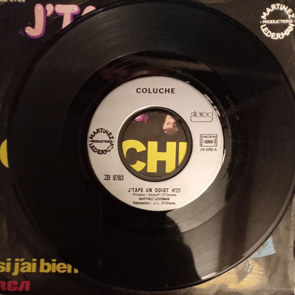 COLUCHE / 3 X DISQUES VYNIL 33 ET 45 TOURS CD et vinyles
