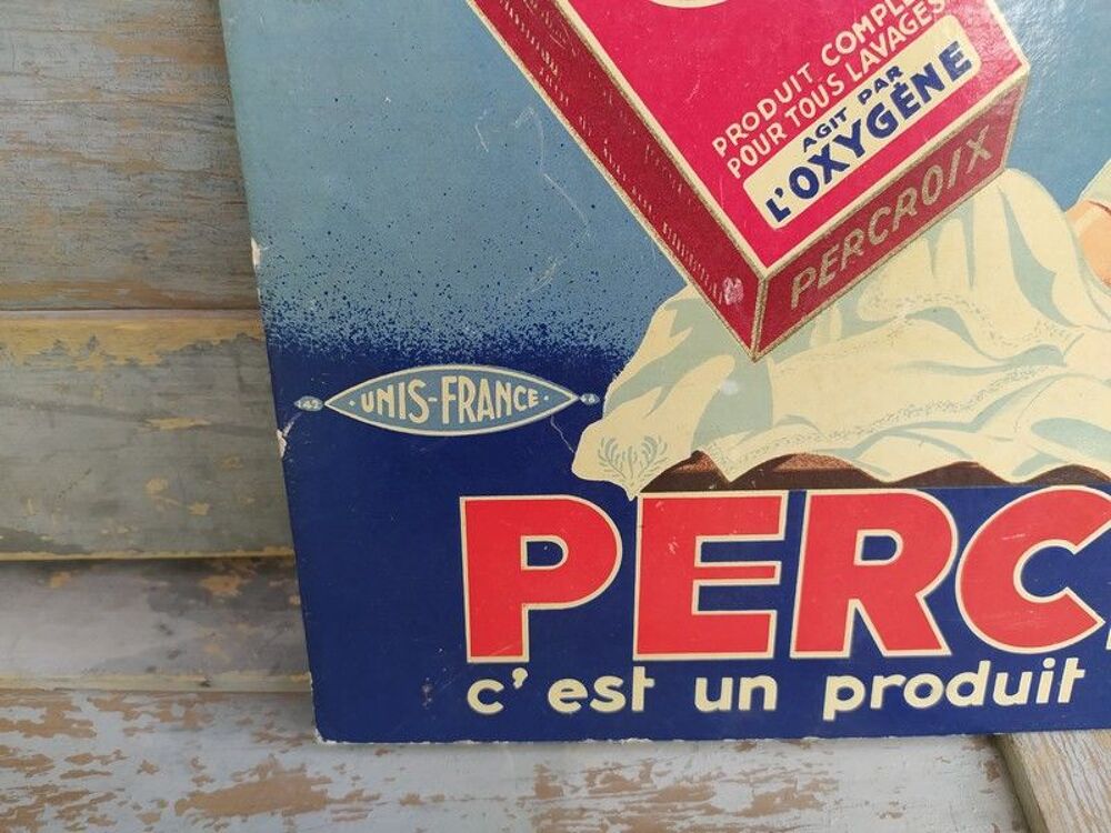 Carton Publicitaire Percroix Javel La Croix Unis France 1934 
