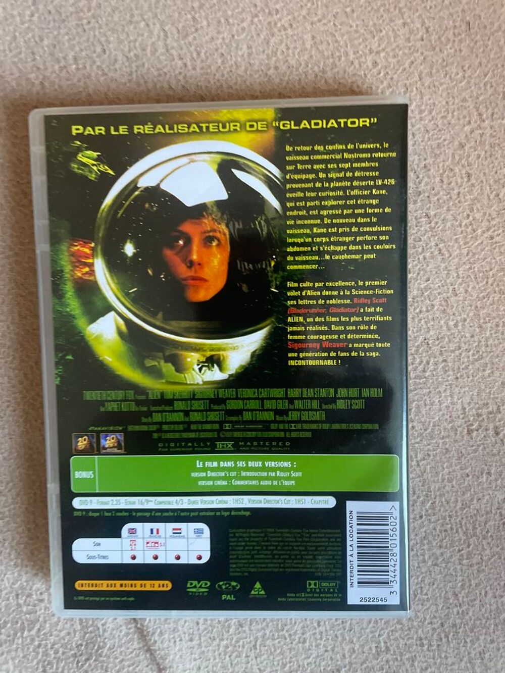 4 DVD "Alien" - 50 % pour 5 articles jusqu'&agrave; la mi mars DVD et blu-ray