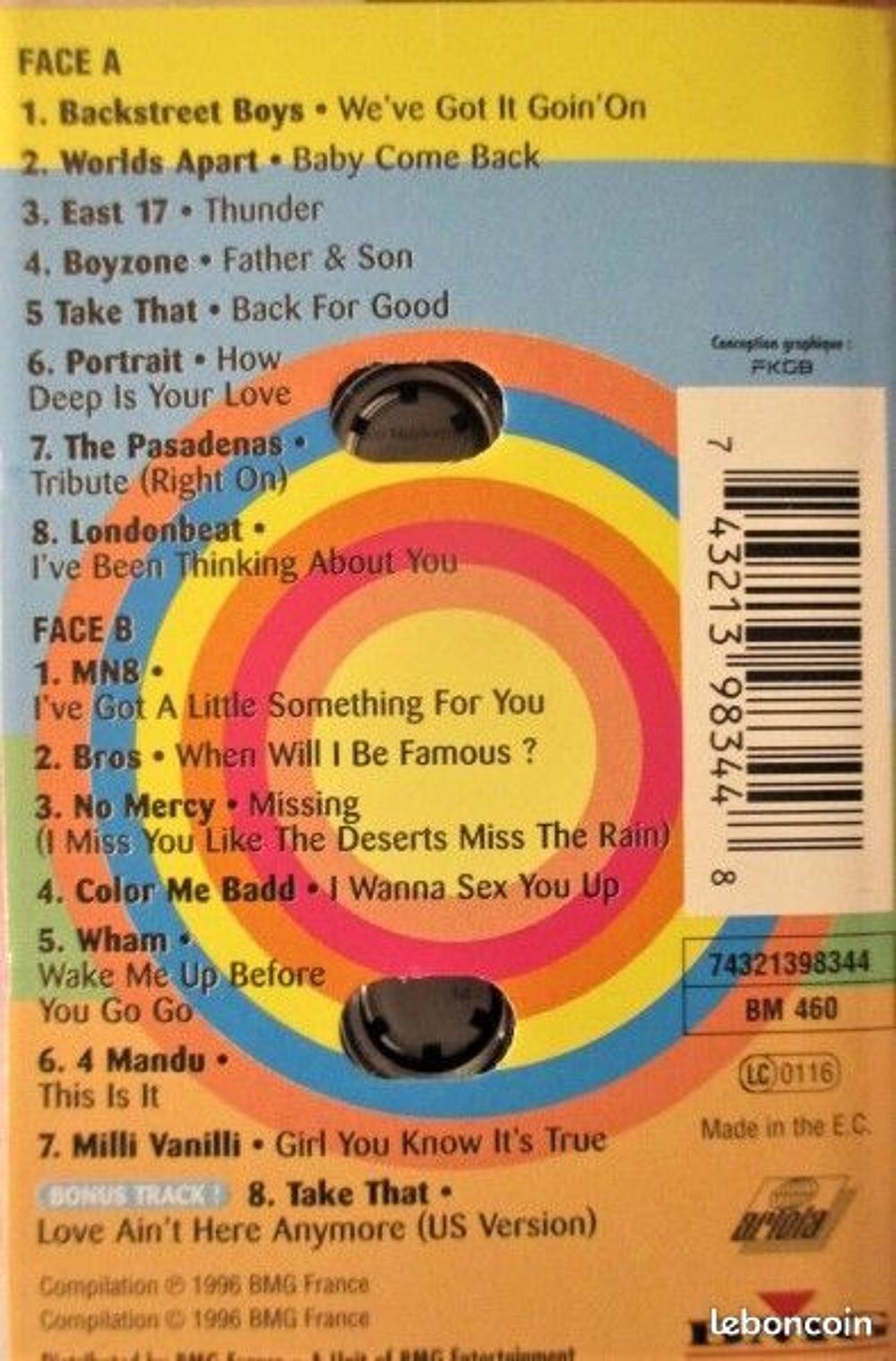 Cassette audio Best of Boys CD et vinyles