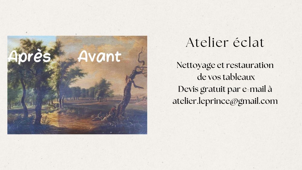 Je propose le nettoyage de tableau &agrave; partir de 100€ Décoration
