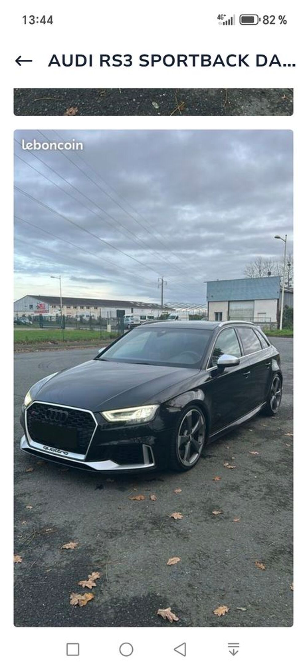 RS3 Sportback 2.5 TFSI 400 S tronic 7 Quattro 2017 occasion 22000 Saint-Brieuc