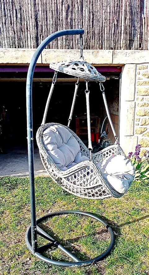 Fauteuil suspendu Délia Gris 170 Broye (71)