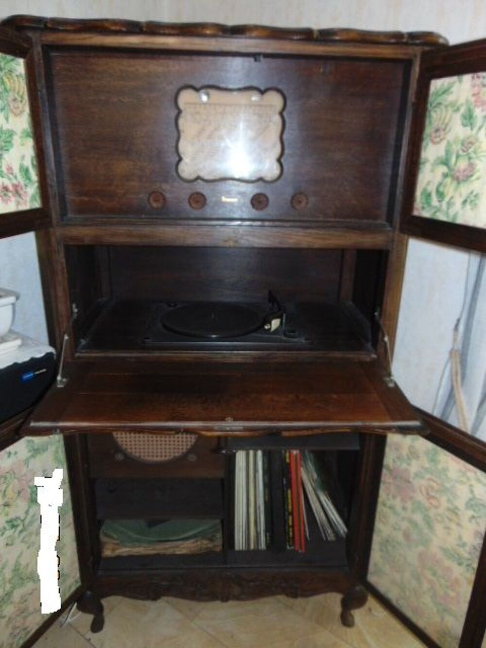 Meuble ancien radio / PU 