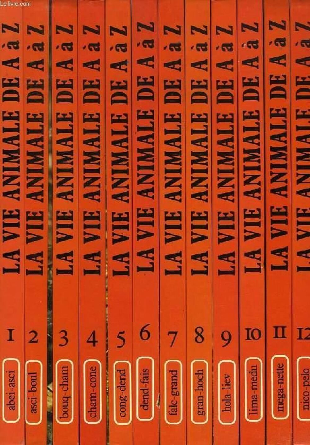 lot de livres la vie animale de A &agrave; Z Livres et BD