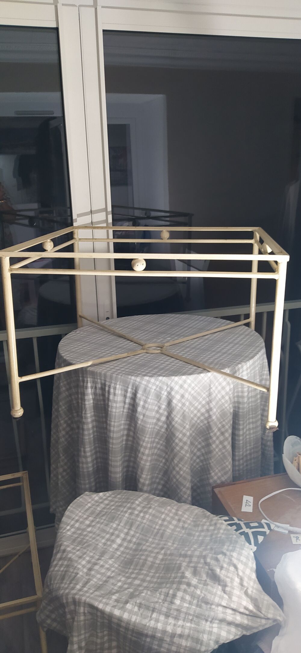 table basse en fer forg&eacute; Jardin