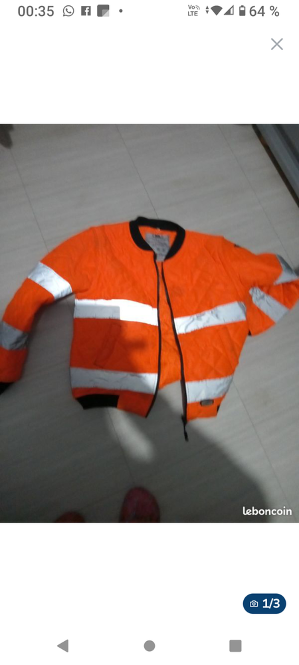 blouson homme de travail hivers, manche modulable Vêtements