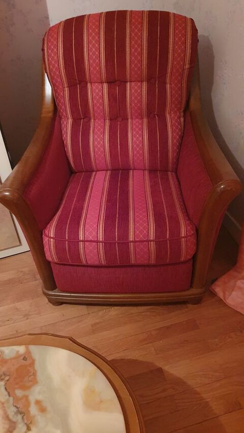 Salon canapé et deux fauteuils haut de gamme Jacques Leleu 500 Bessenay (69)