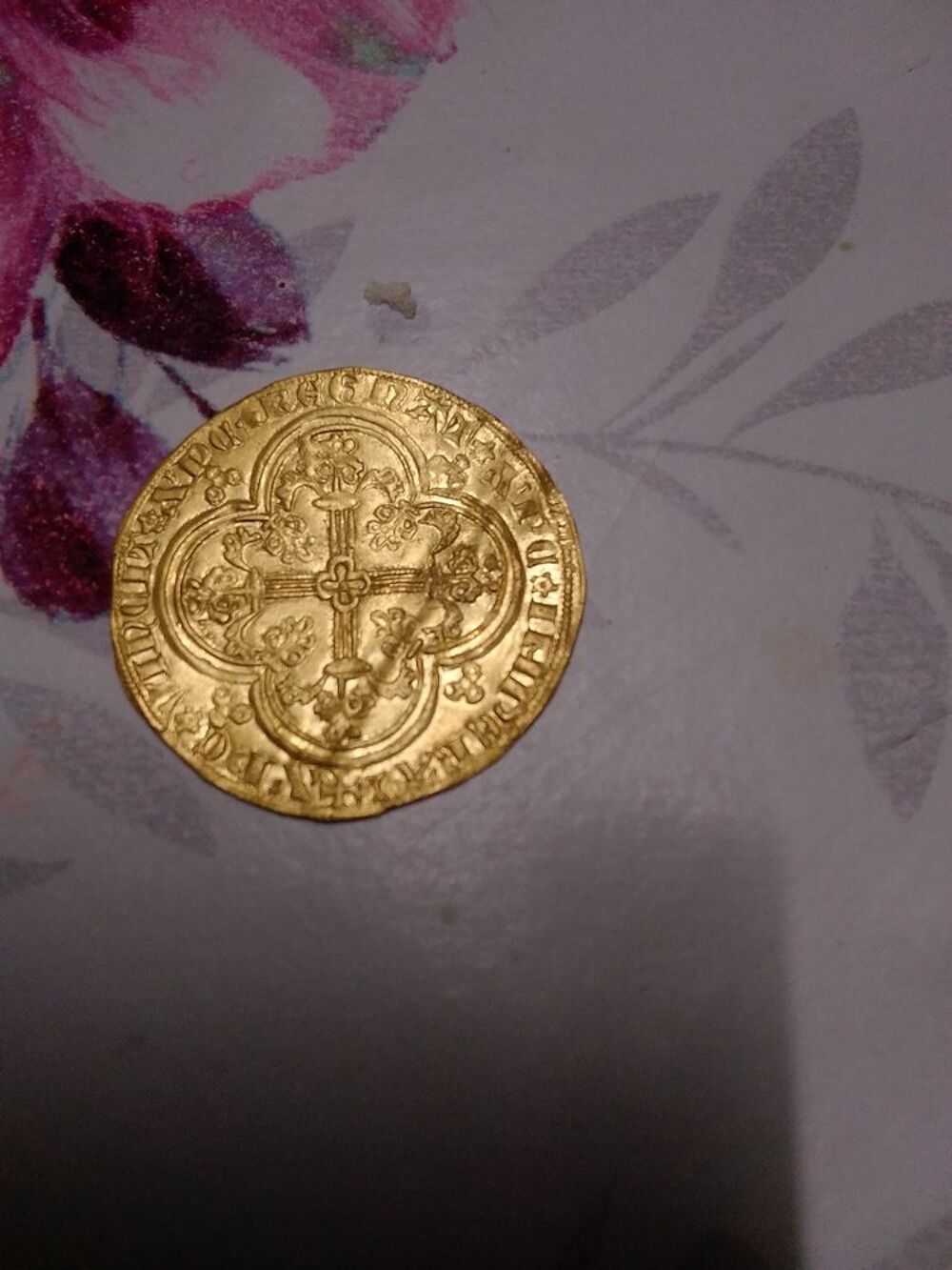 Monnaie or feodale 18 carats Jean le bon
