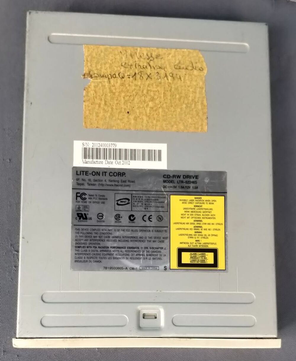 Lecteur + graveur CD et dvd Matériel informatique