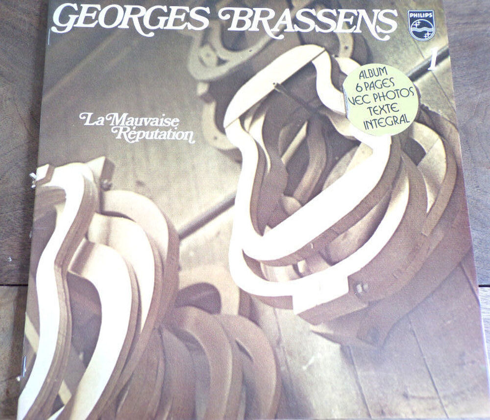 Georges Brassens la mauvaise r&eacute;putation disque 33 tours CD et vinyles