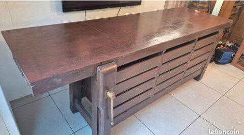 Grand meubles tabli en Bois Massif avec Tiroirs 350 Lesneven (29)