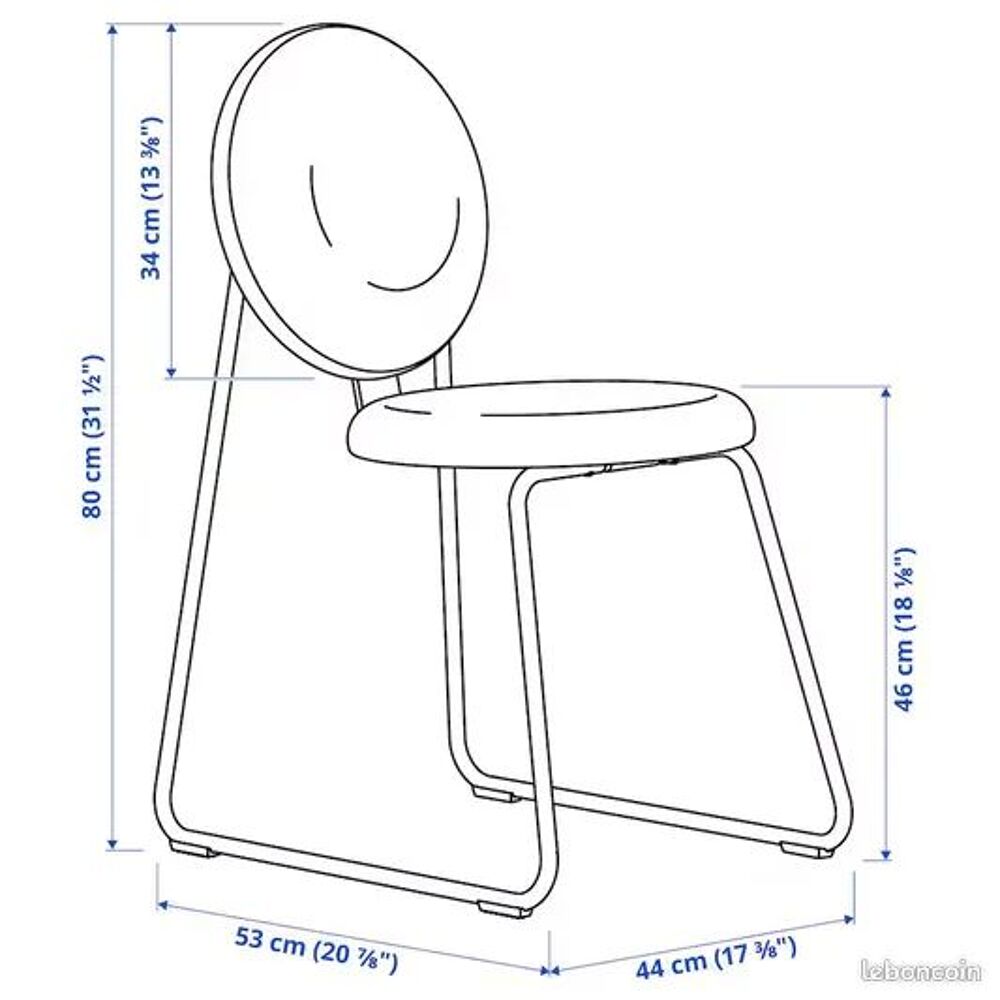 Lot de 4 chaises Meubles