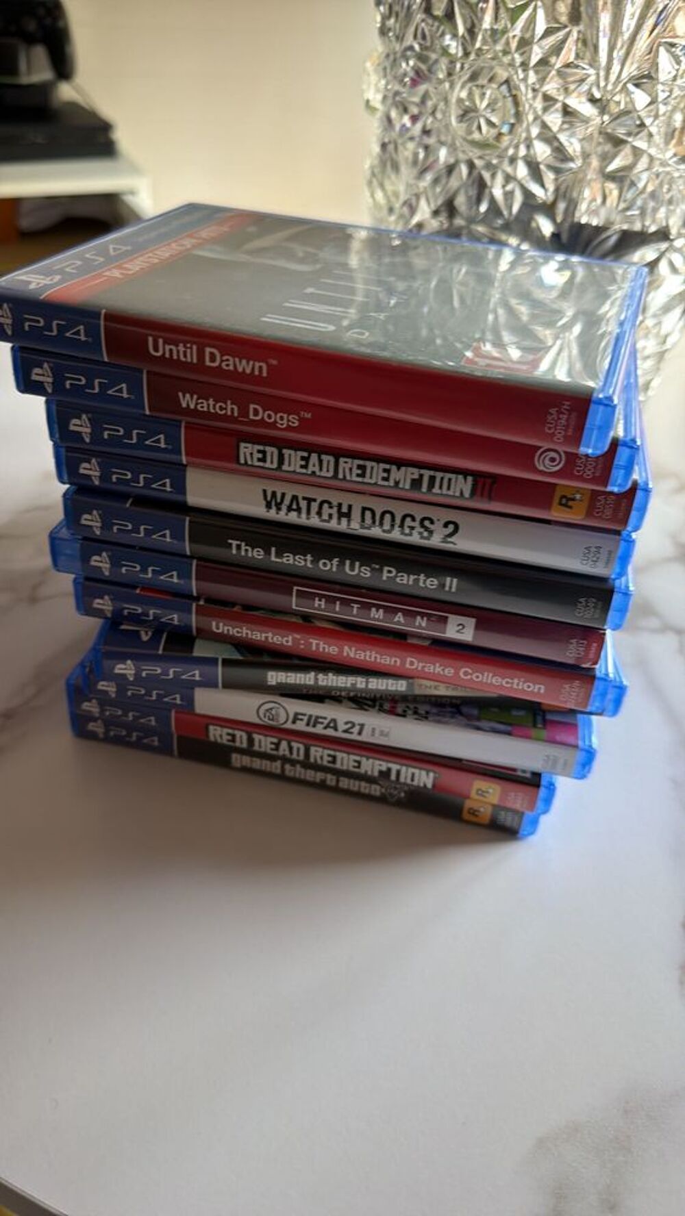 PS4 + 4 manettes + 14 jeux €" Pack complet €" 400 Consoles et jeux vidéos