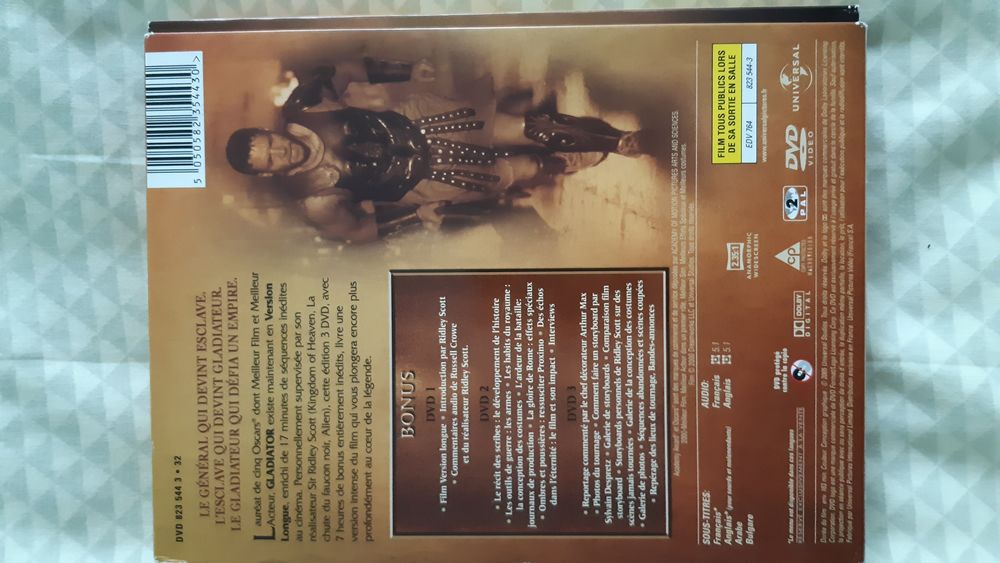 Gladiator (2000) Coffret 3 DVD Version longue Edition Collec DVD et blu-ray