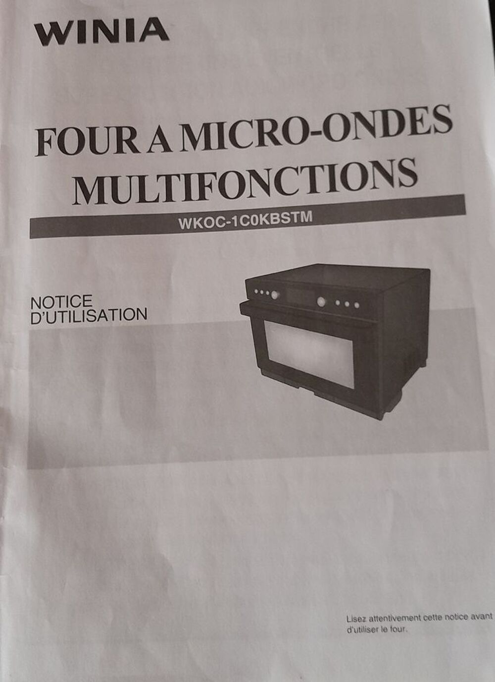 MICRO-ONDES COMBINE Electroménager