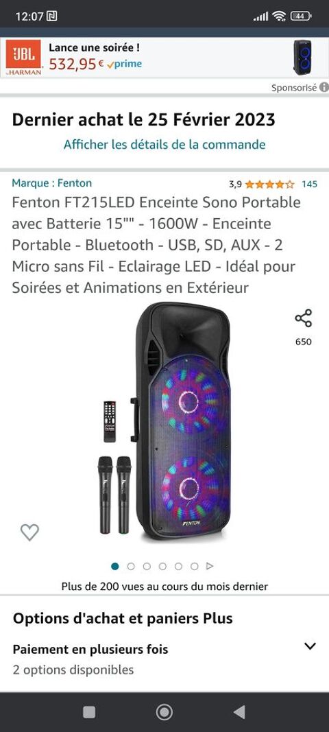 Enceinte  250 Nux-les-Mines (62)