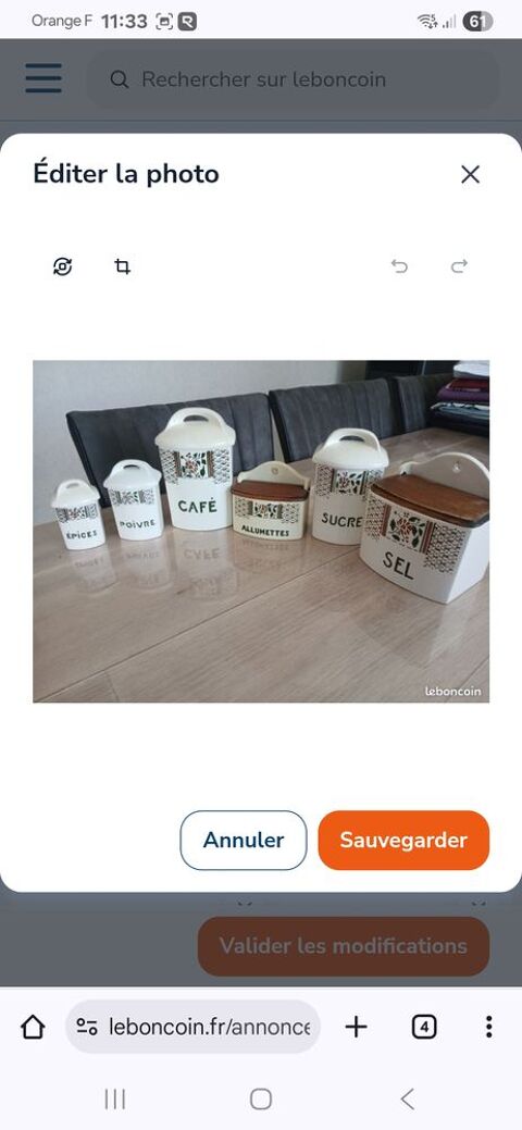 6 pots déco cuisine 40 Bertaucourt-Epourdon (02)