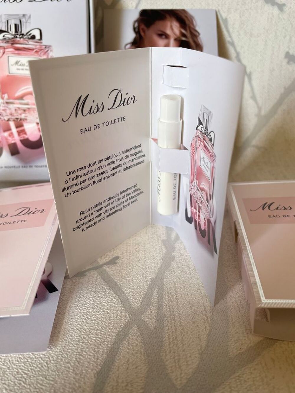 4 &eacute;chantillons MISS DIOR Eau de Toilette Vapo Spray NEUFS
