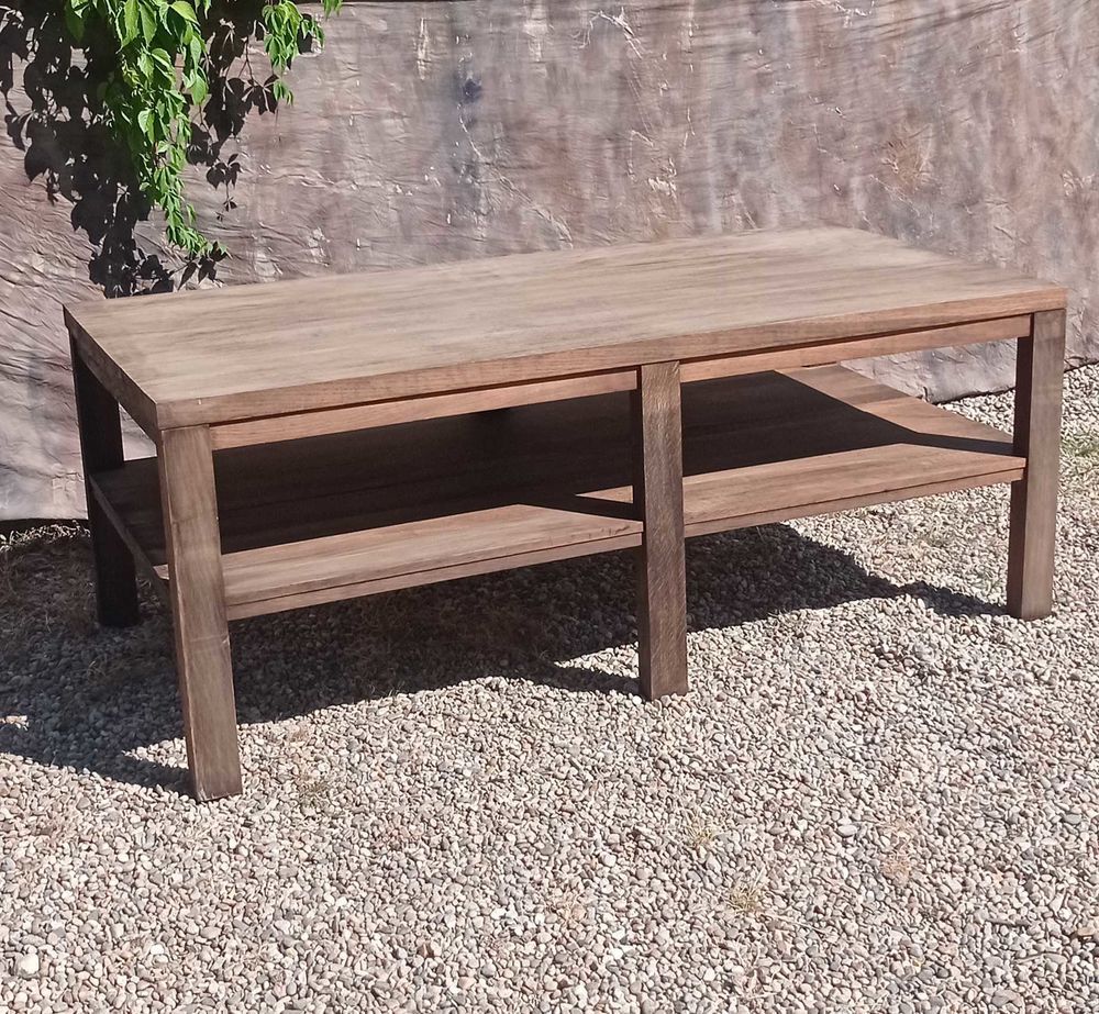 meuble de m&eacute;tier, ancienne table en teck &agrave; double plateau Meubles