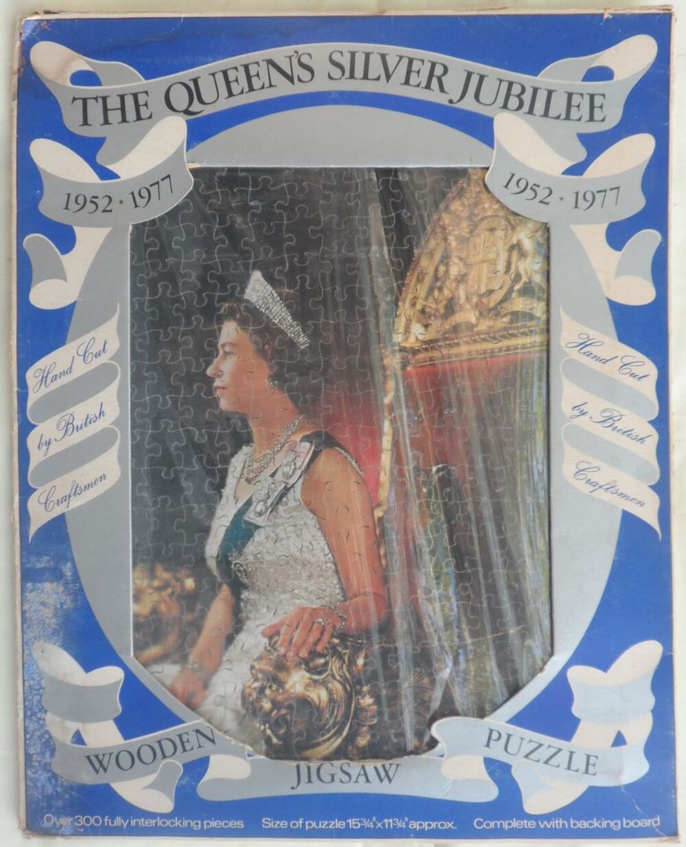 PUZZLE 300 P. BOIS ED. FOR SILVER JUB. QUEEN ELISABETH II 