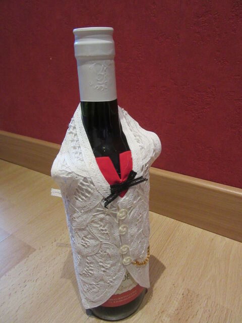 Décoration bouteille - en dentelles de Bruges - Neuf  40 Livry-Gargan (93)