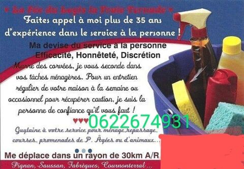 VOUS SEGONDER DS VOS TACHES MENAGERES 0 34000 Montpellier