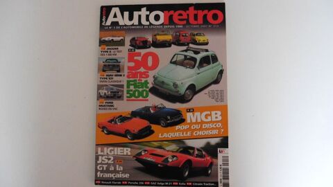Magazine Autoretro année 2007 - N° 313 1 Talant (21)