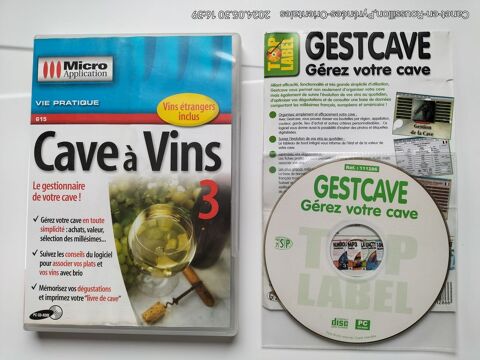 2 CD Gestion de Cave � Vins 3 (Micro Application) & Gestion 5 Canet-en-Roussillon (66)