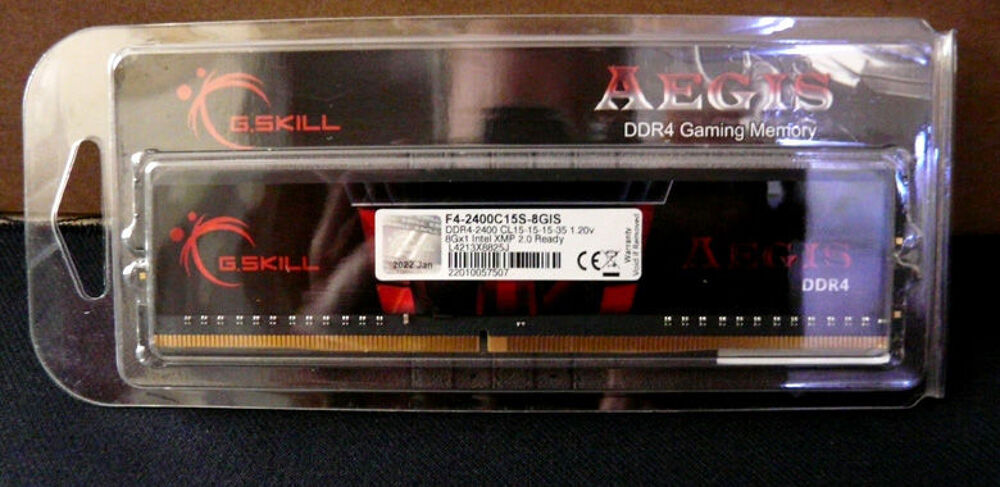 Barrette Ram 8 Go Marque AEGIS G-SKILL avec son Blister-Neuf Matériel informatique