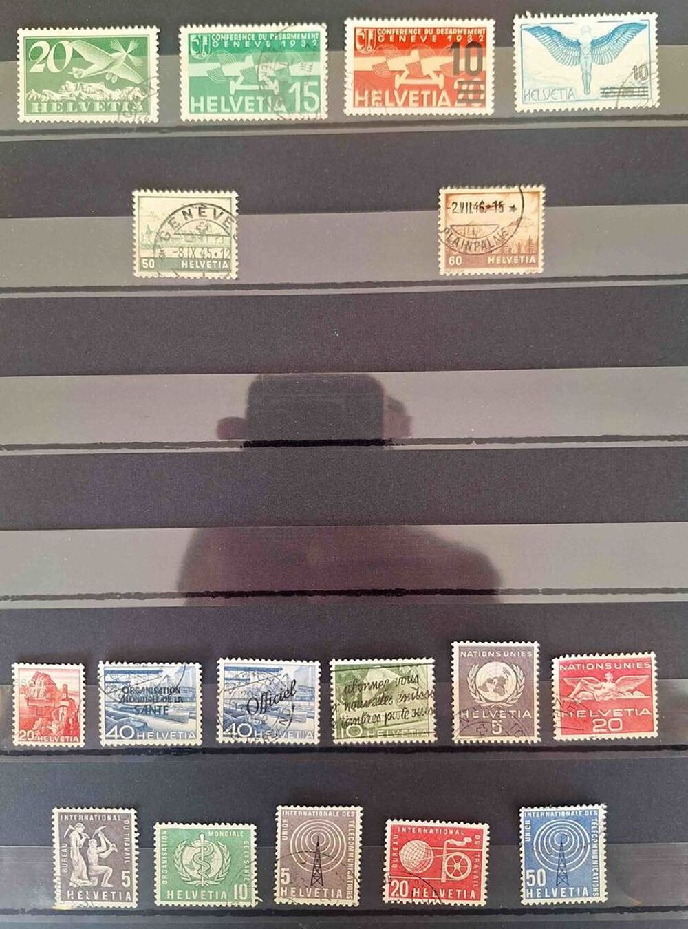 S&eacute;rie de timbres de collection de Suisse 