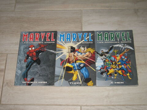 lot 3 albums comics MARVEL LES GRANDES SAGA panini x men, spiderman,thor 15 C�zy (89)
