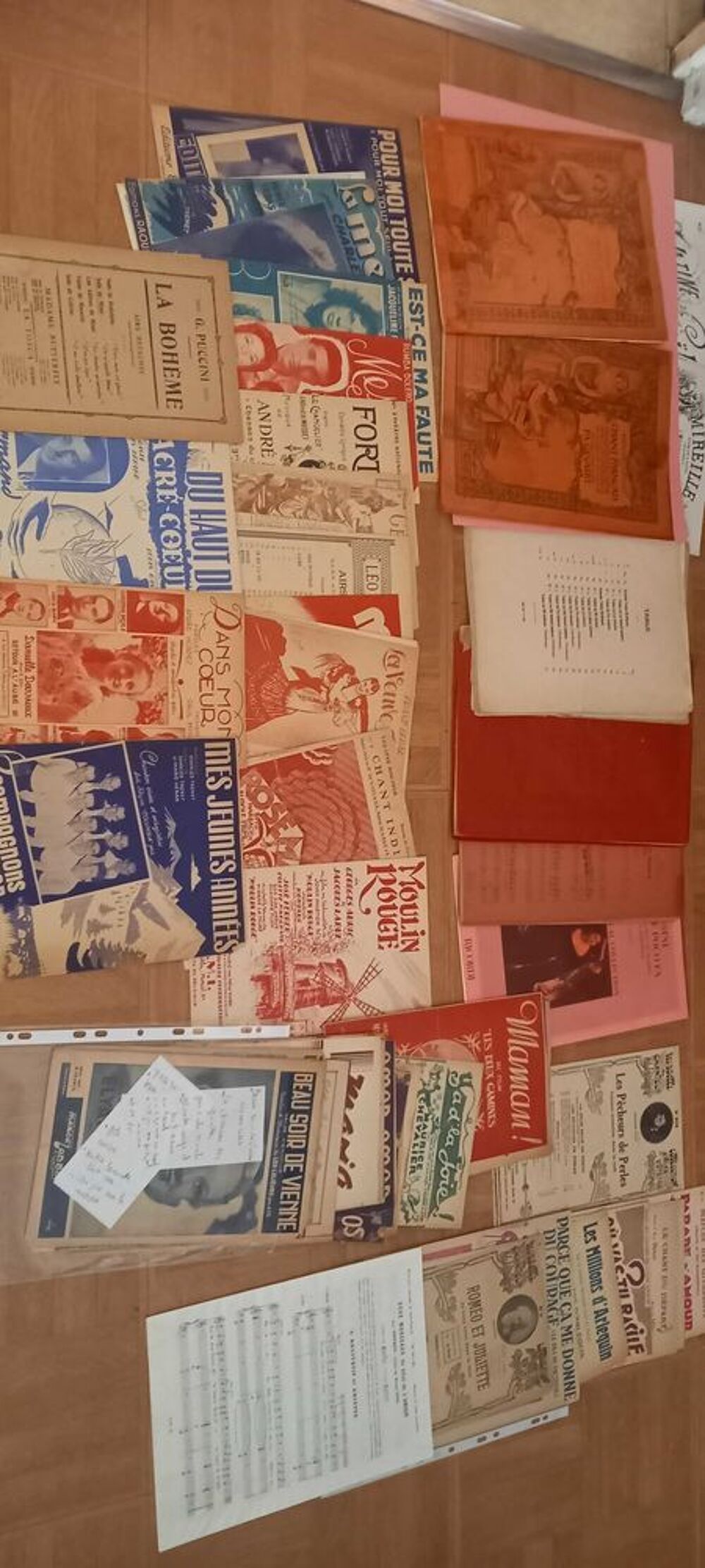 feuillets partitions succ&egrave;s d'&eacute;poque 