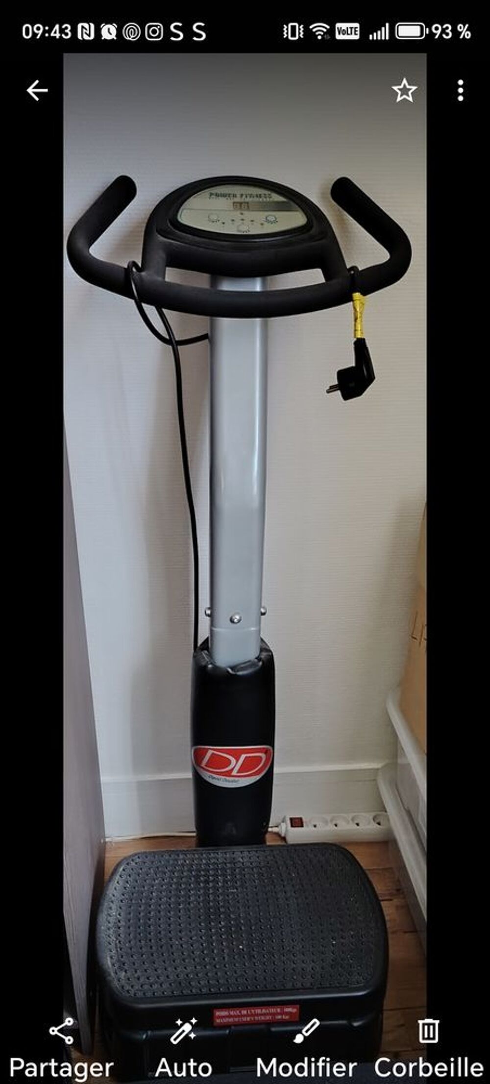 Plate-forme vibrante Sports
