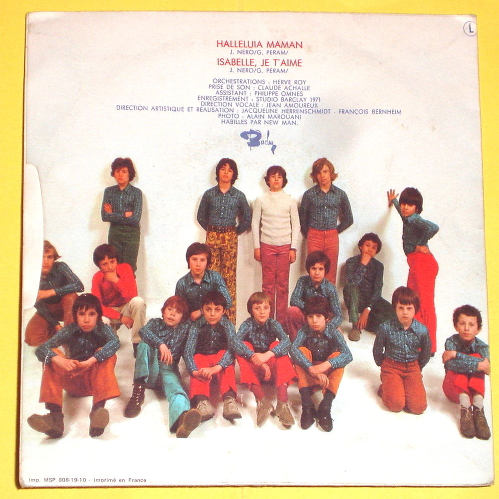 LES POPPYS -45t- HALLELUIA MAMAN / ISABELLE JE T'AIME - 1971 CD et vinyles