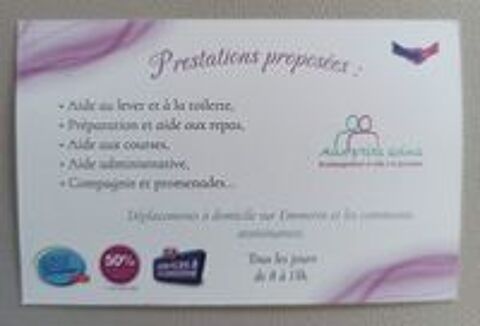   Auxiliaire de vie/Aide à la personne/Aide soignante 