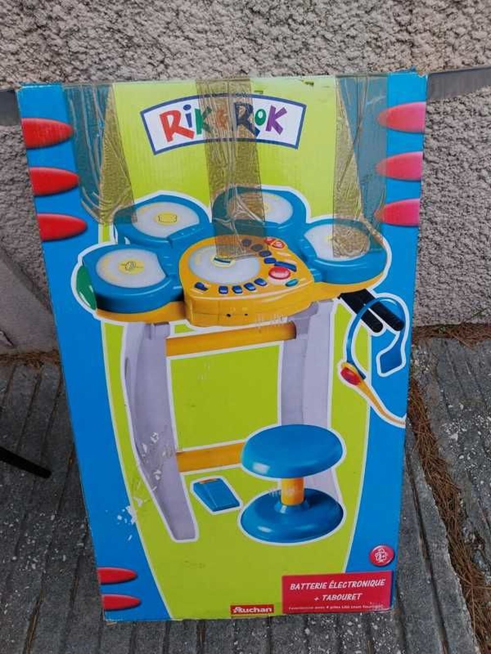 Batterie &eacute;lectronique vintage Rik &amp; Rok + tabouret ann&eacute;e 2000 Jeux / jouets