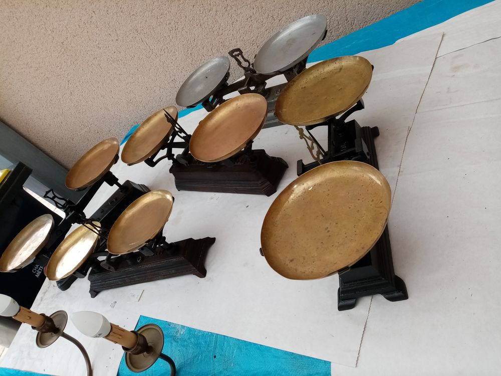 suite &agrave; une fin de collection avec boite de poids laiton 