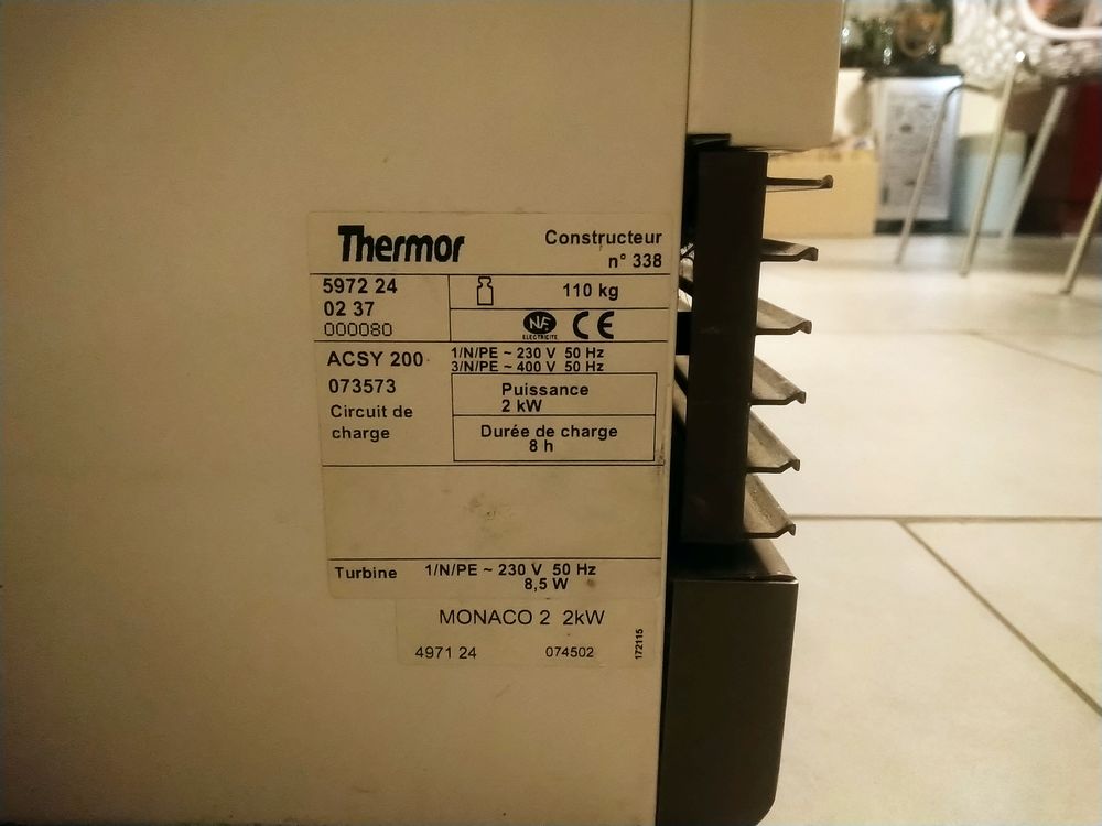 Radiateur thermor monaco 2 Electroménager