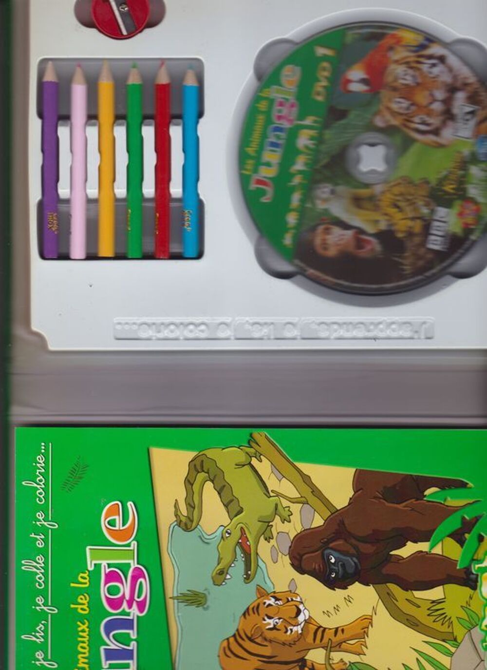 Coffret &quot;Les animaux de la jungle&quot; (DVD, livre, crayons) DVD et blu-ray