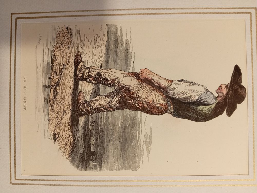 GRAVURES ORIGINALES de 1830 COSTUMES REGIONAUX 