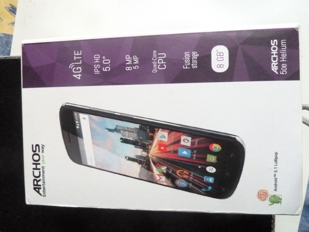 t&eacute;l&eacute;phone ARCHOS type 60e helium - Etat neuf - Téléphones et tablettes