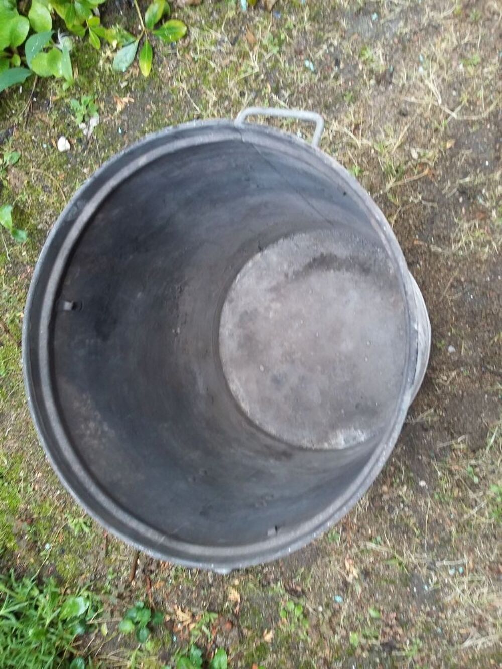 Ancienne lessiveuse zinc (4) Jardin