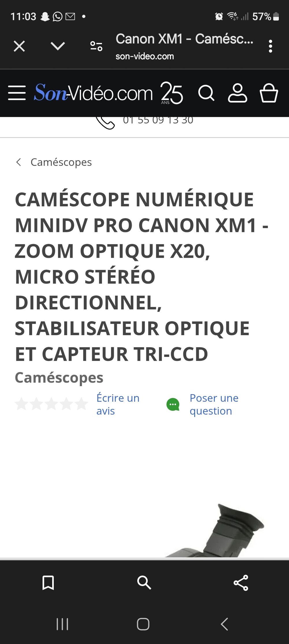 Camescope num&eacute;rique miniDV PRO CANON Photos/Video/TV