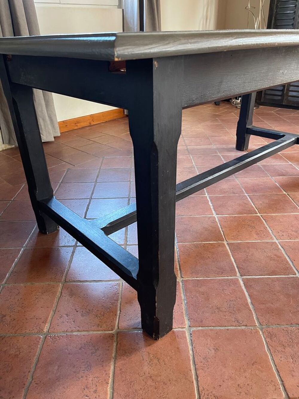 Table de ferme bois peint Meubles