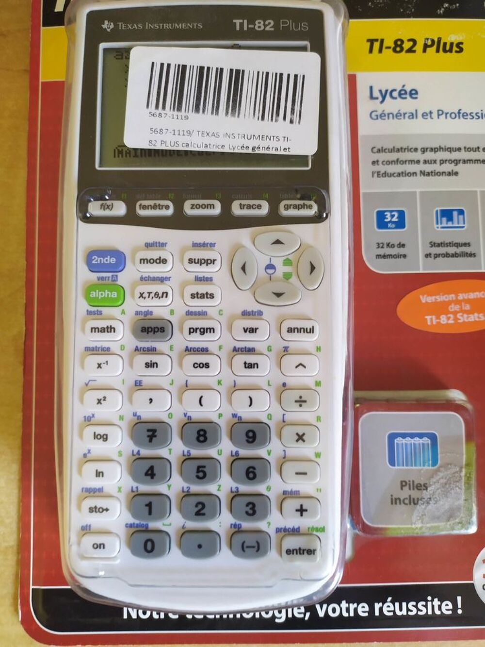Calculatrice Texas instruments TI-82 plus Matériel informatique