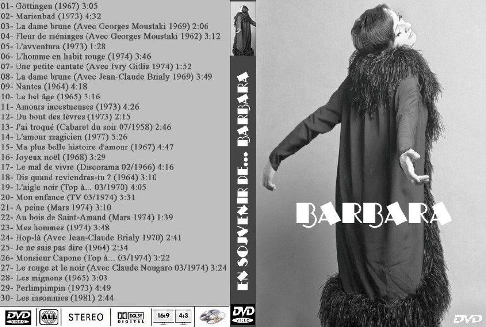 Barbara DVD En souvenir de... DVD et blu-ray
