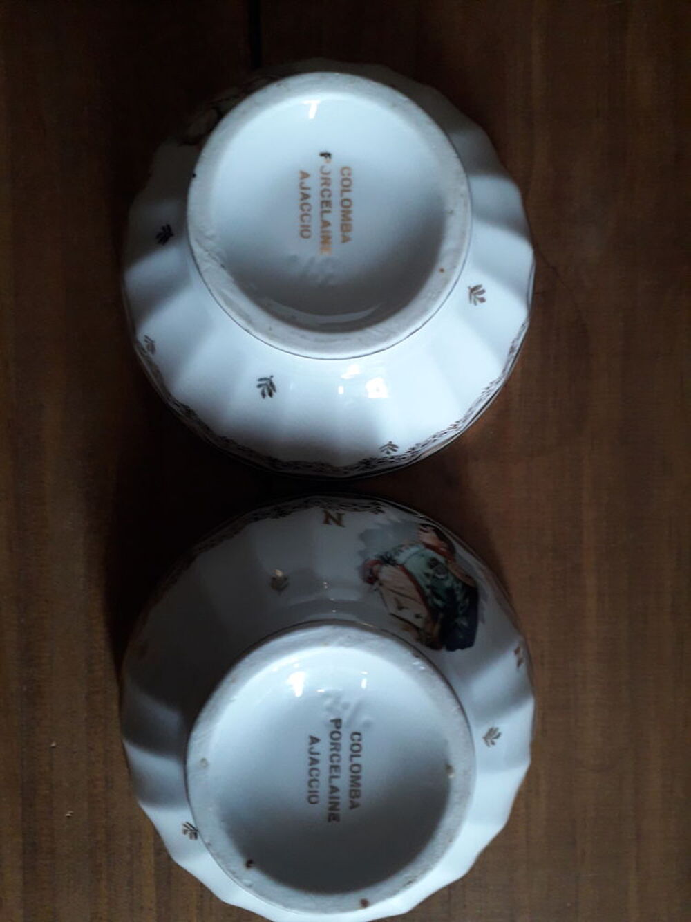 Petits bols en porcelaine : Napol&eacute;on et Jos&eacute;phine 