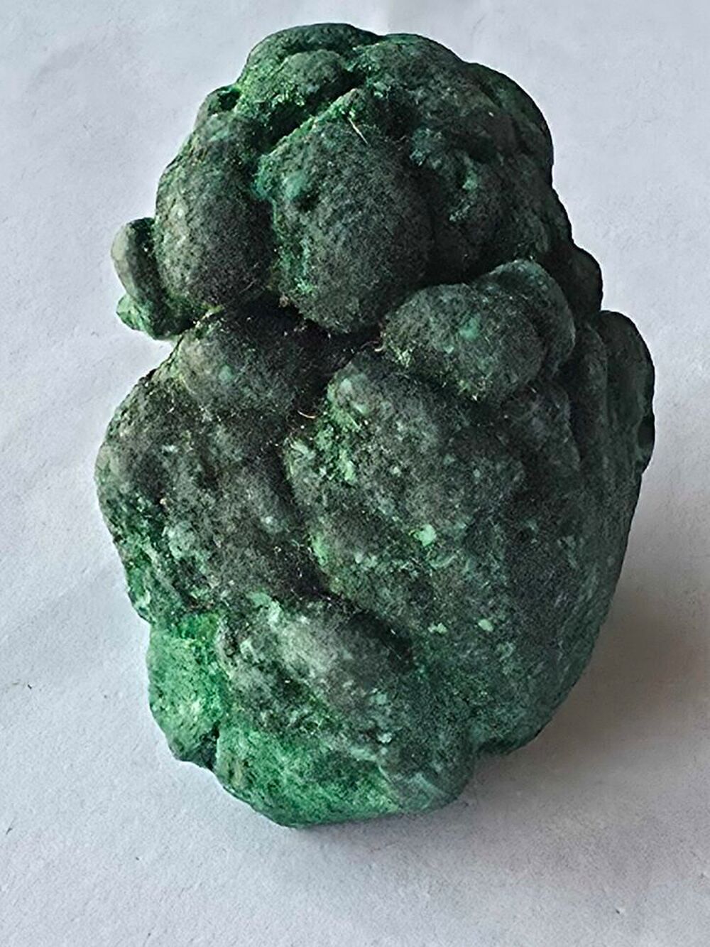 Min&eacute;ral Brut : Stalactite de Malachite Fibreuse Naturelle du Congo 