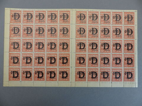 COLIS  POSTAUX  136  NEUFS **  SURCHARGE DEPLACEE 45 Le Havre (76)